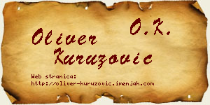 Oliver Kuruzović vizit kartica